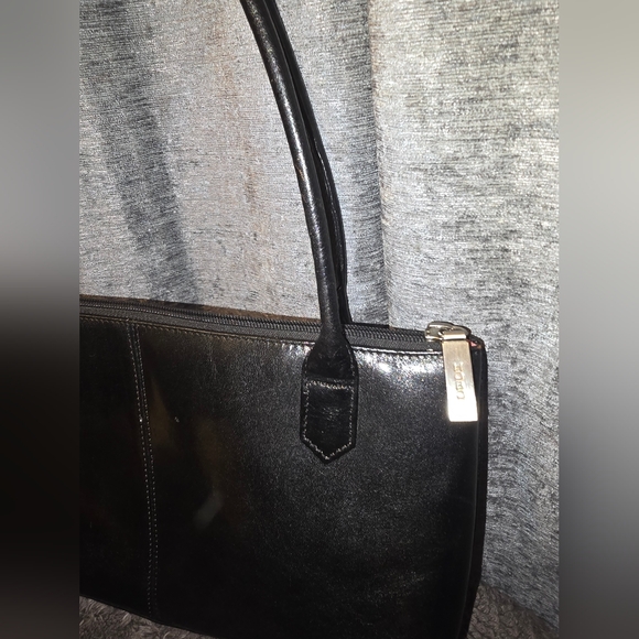 Hobo International Women's Shoulder Bag Black Leather Purse vintage Y2K - Picture 2 of 12